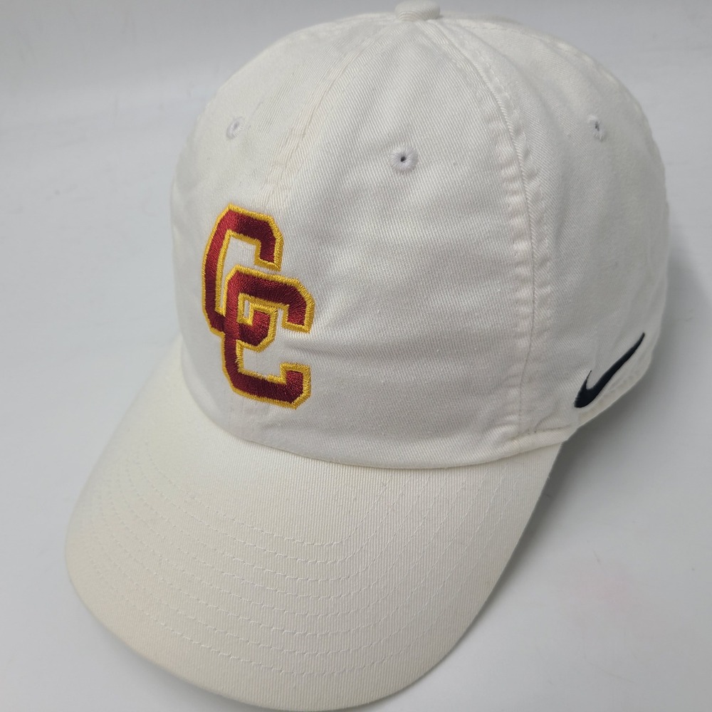 Nike Hat Strapback White Red Gold CC Logo Heritage86 Swoosh Casual Outdoors Men